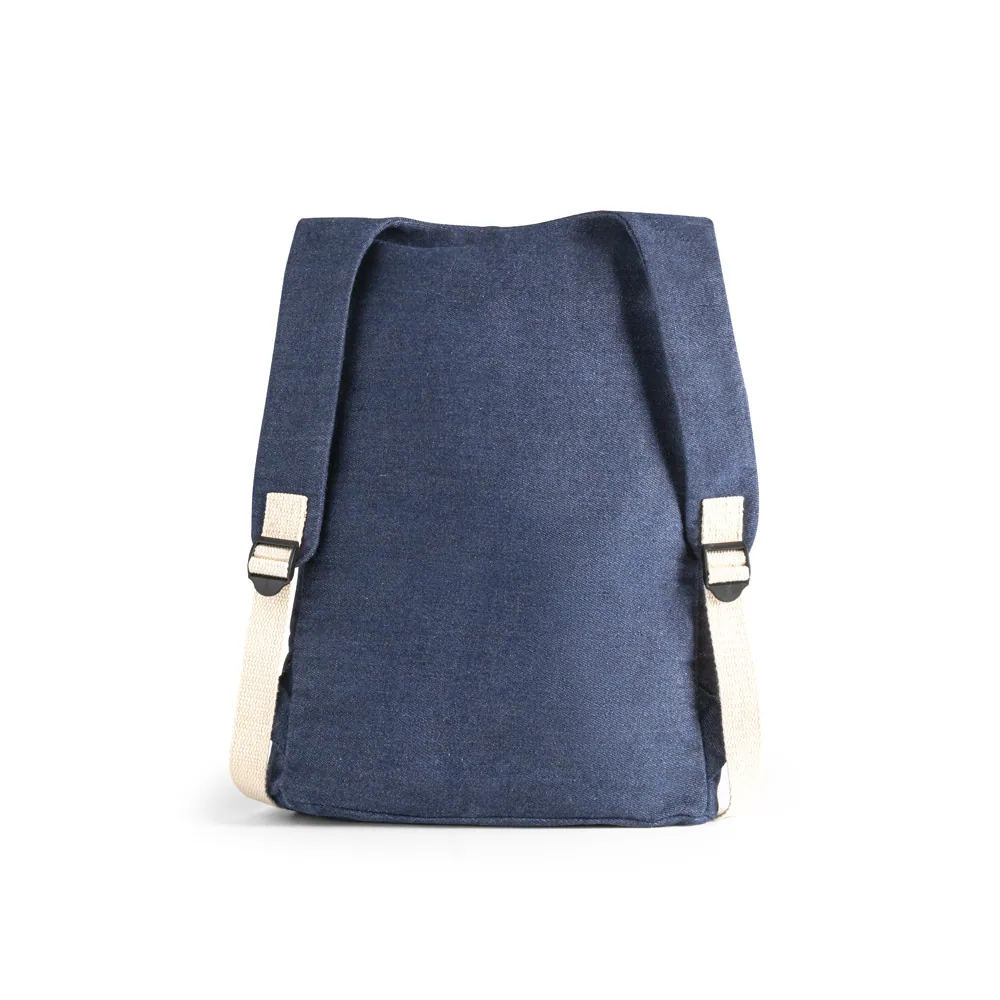 DENIM BPACK. Mochila casual em denim reciclado 8 L (300 g/m²) - Thumbnail 3