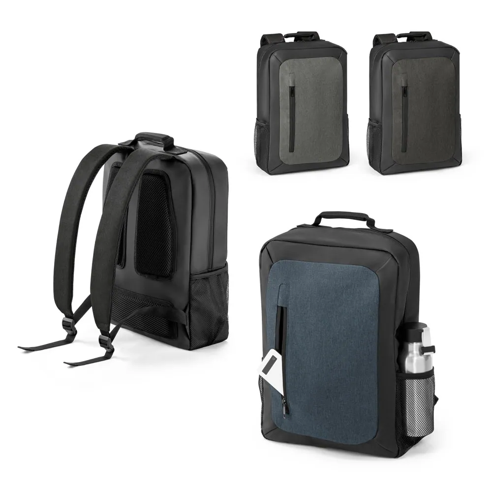 BANGKOK. Mochila para notebook (15.6'') em 600D de alta densidade e 600D com revestimento resistente à água (10 L)