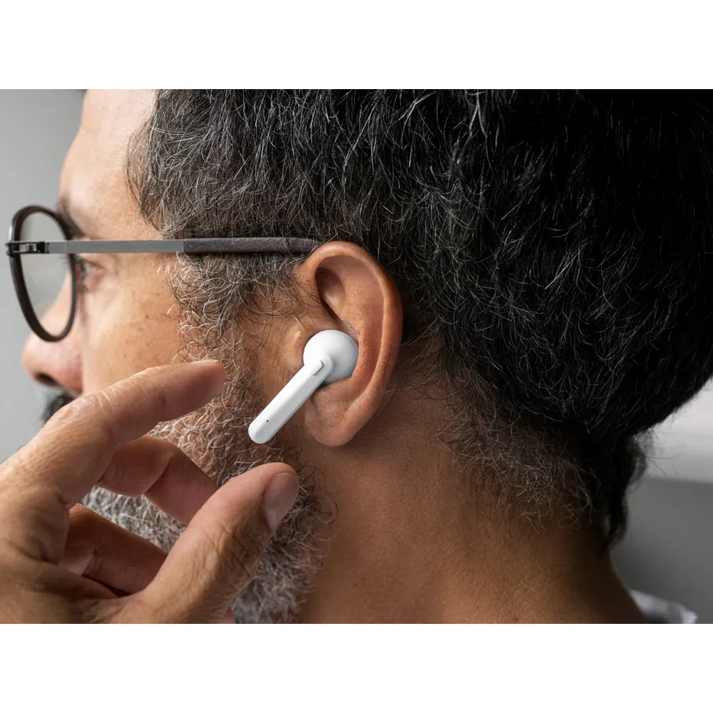 RUBIN WH. Fones de ouvido wireless com autonomia de 3h, em ABS - Thumbnail 6