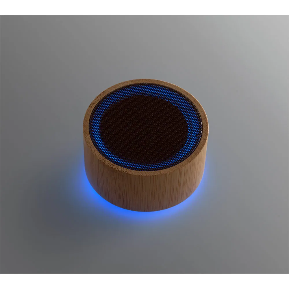ARBER. Caixa de som portátil com microfone e autonomia de 2h (300 mAh), em bambu e ABS - Thumbnail 3