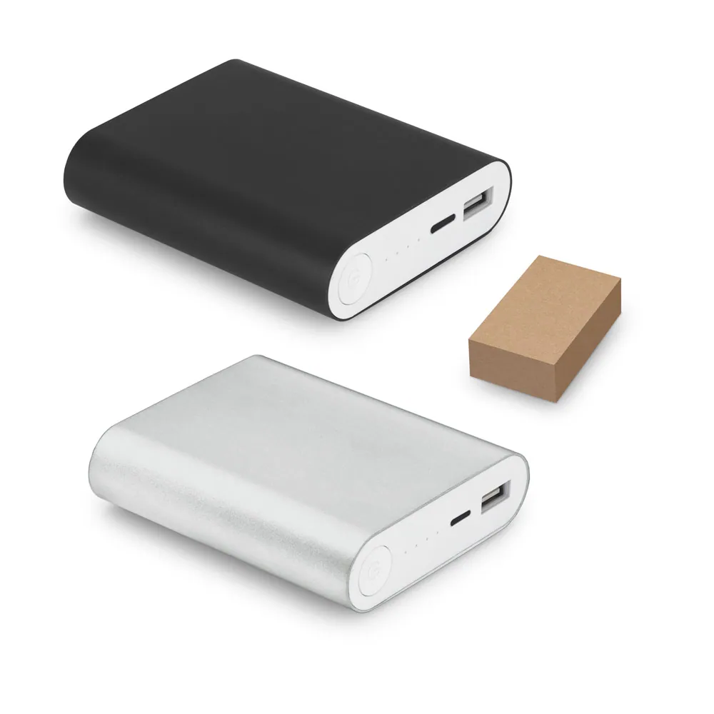 EMLYN. Bateria portátil em alumínio e bateria de lítio (8.000 mAh)