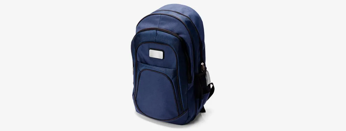 Mochila Azul Em Polyester 1680D / 600D - Thumbnail 3