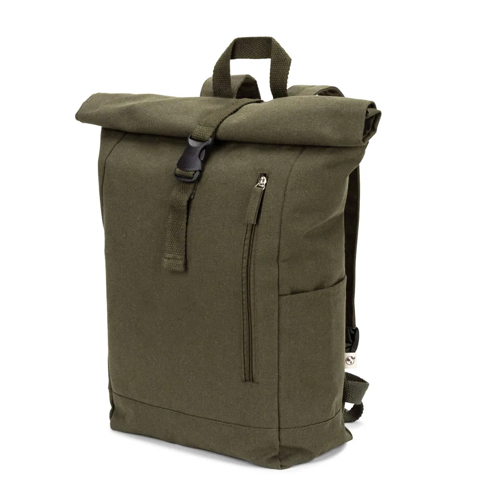 SAINT. Mochila "roll top" em algodão reciclado e poliéster reciclado (380 g/m²) - Thumbnail 10