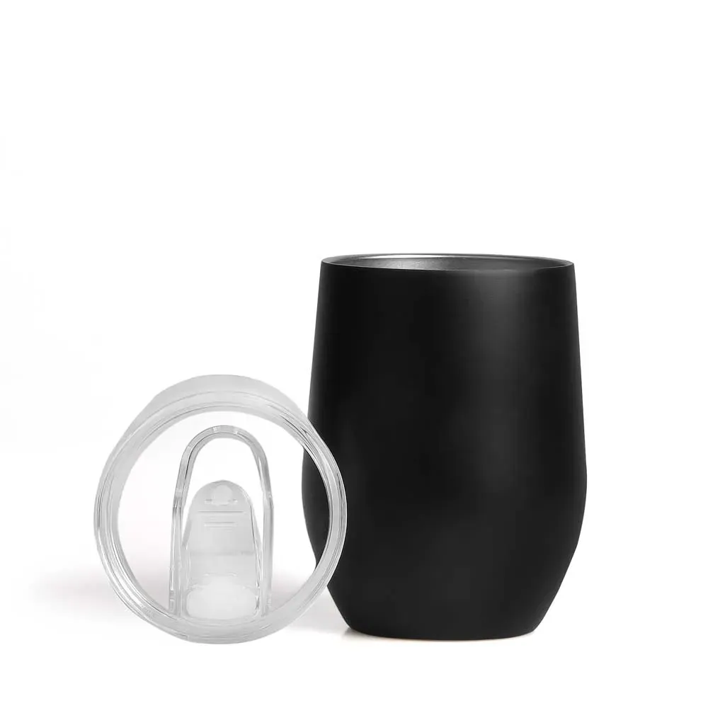Copo Térmico C/ Tampa - Preto - 340 Ml - Thumbnail 4