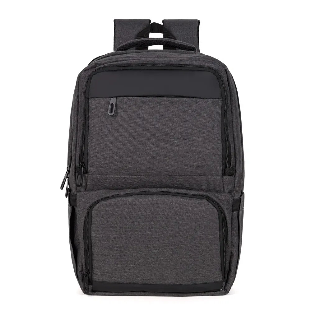 Mochila Com Bolso Térmico Em Rpet - Cinza Escuro - 24L - Thumbnail 4