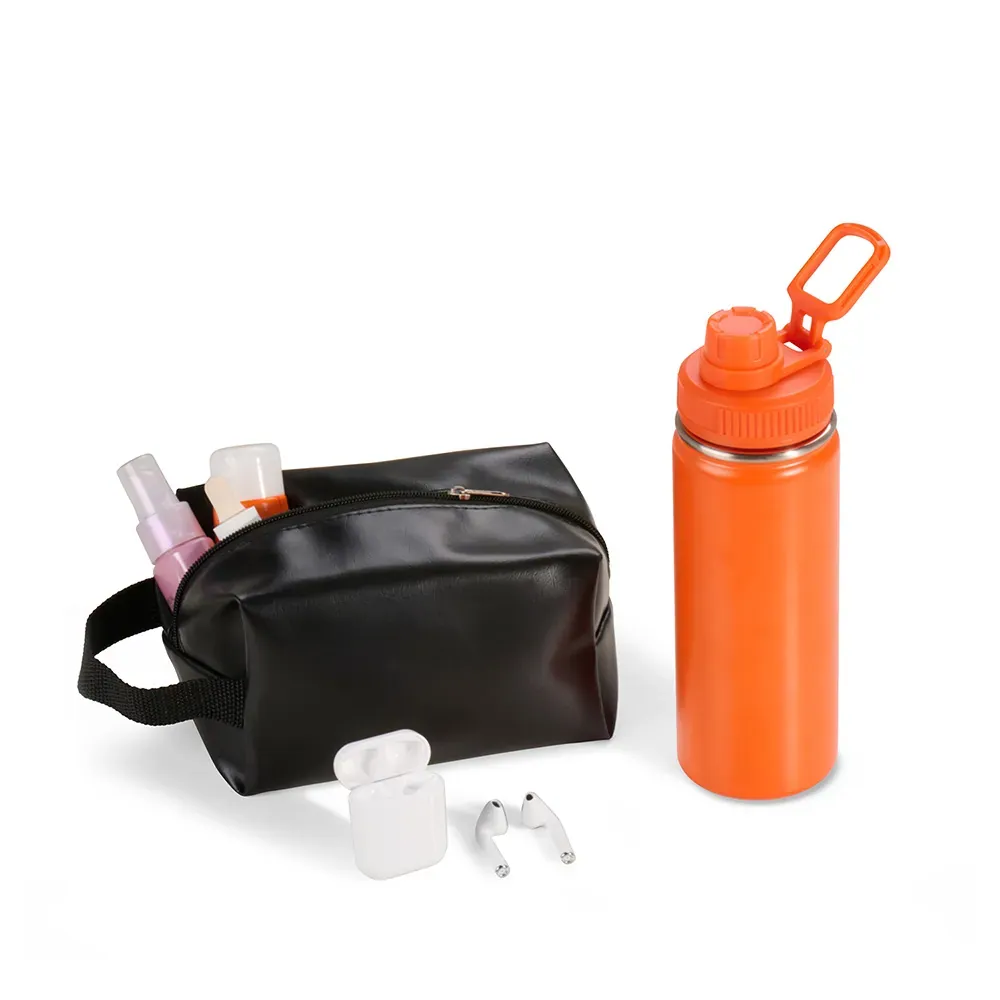 Kit Garrafa, Necessaire E Fone - 3 Pçs - Thumbnail 5