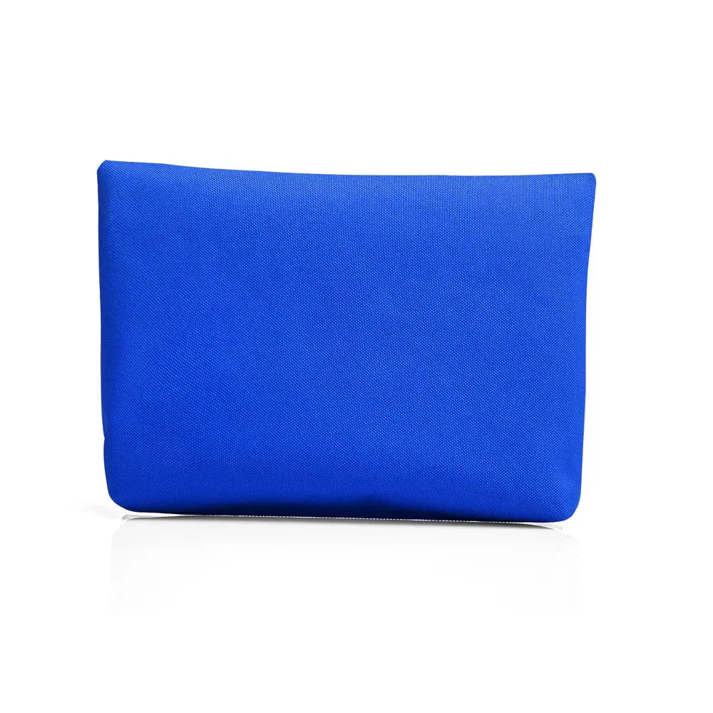 Necessaire Em Oxford / Pvc - Azul - 19X12,5Cm - Thumbnail 3