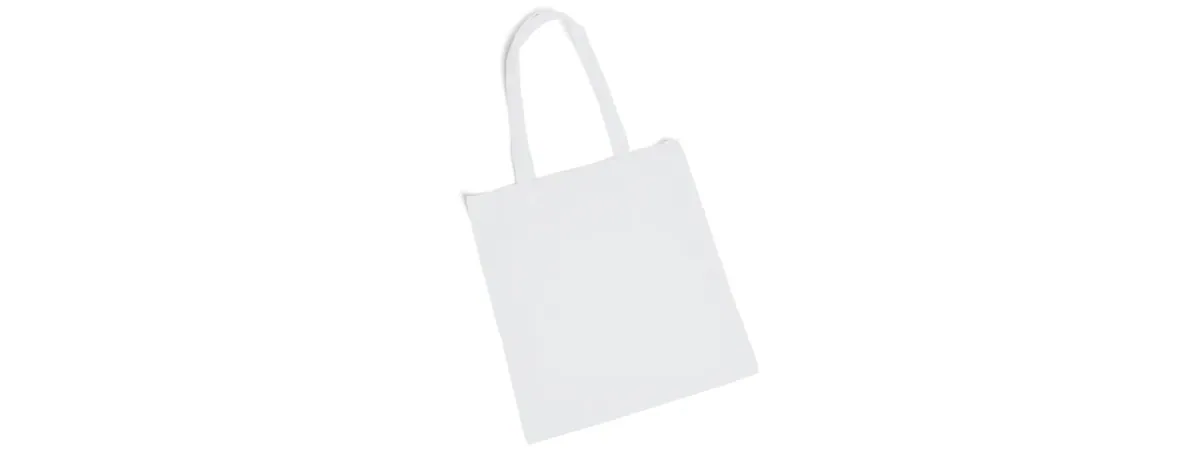 Ecobag Em Algodão Reciclado / Rpet - 38X42 - Branca - Thumbnail 2