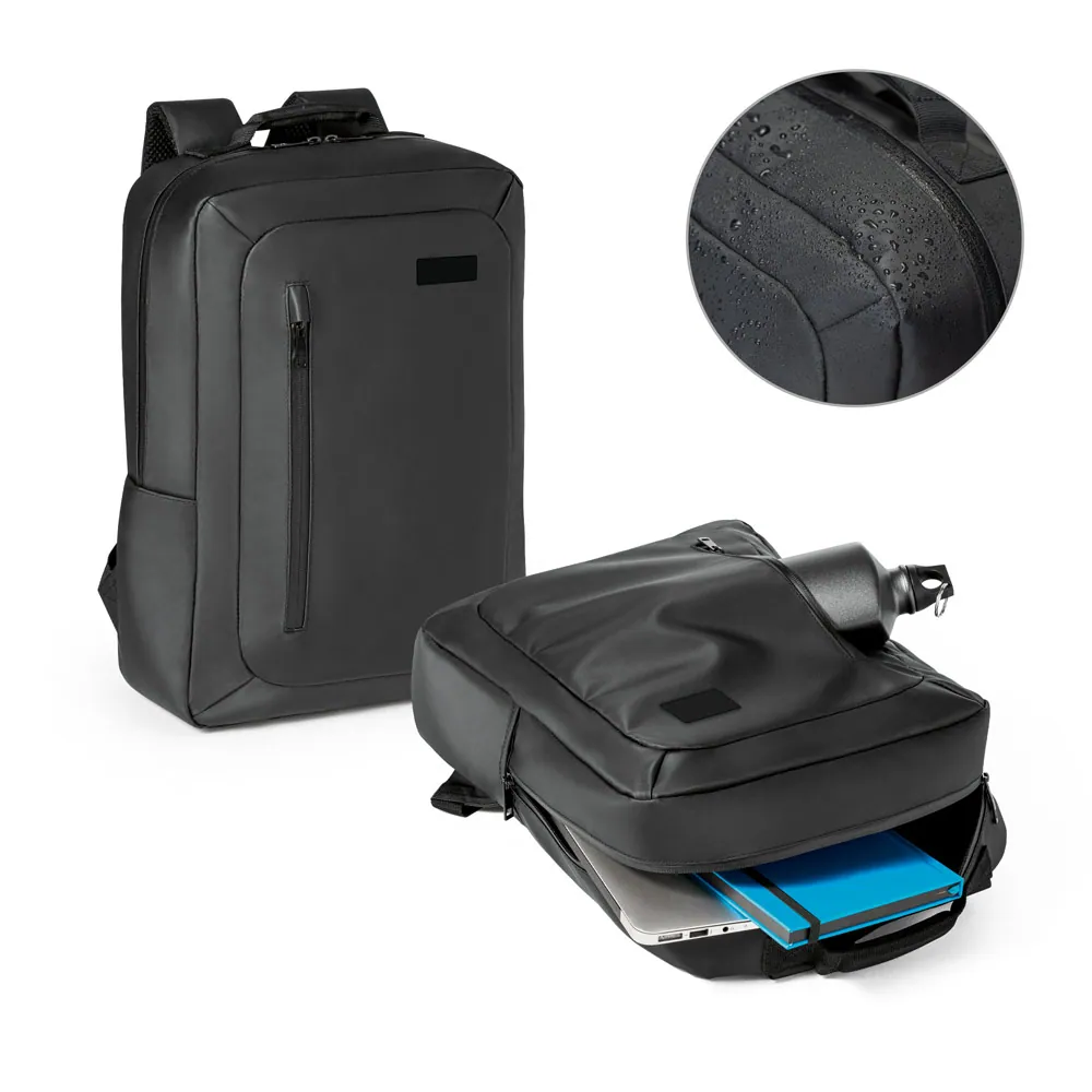 BIRMINGHAM. Mochila para notebook (15.6'') em 600D impermeável com compartimento principal almofadado (10 L)