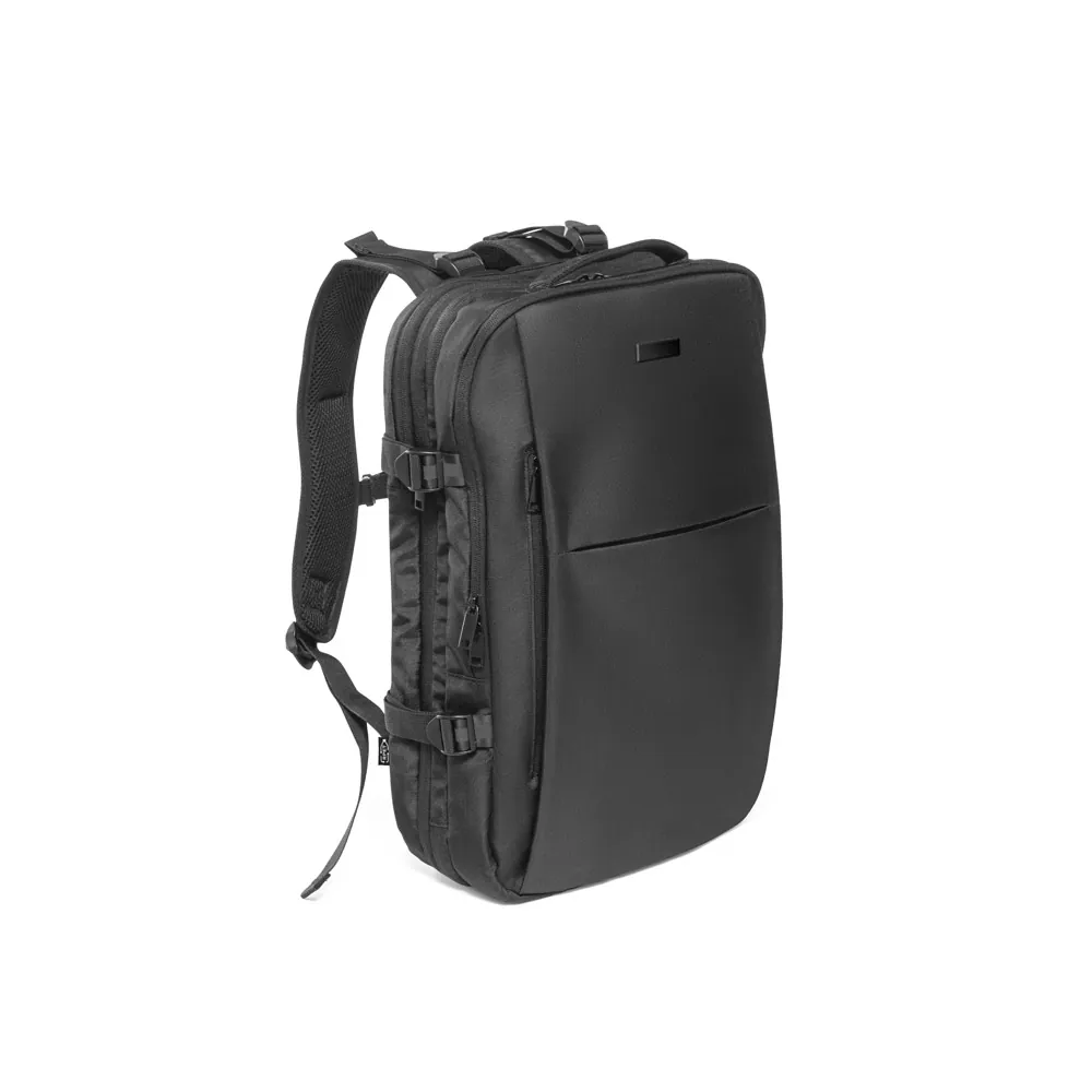 DALLAS PLATE. Mochila de viagem para notebook (17.3") em poliéster reciclado 600D de alta densidade, com compartimento para arrumação (29 L) - Thumbnail 7