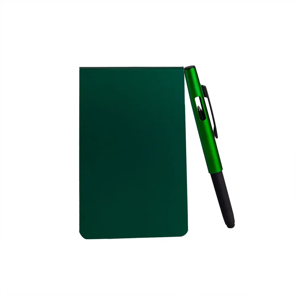 Bloco Para Anotações Com Caneta - Verde