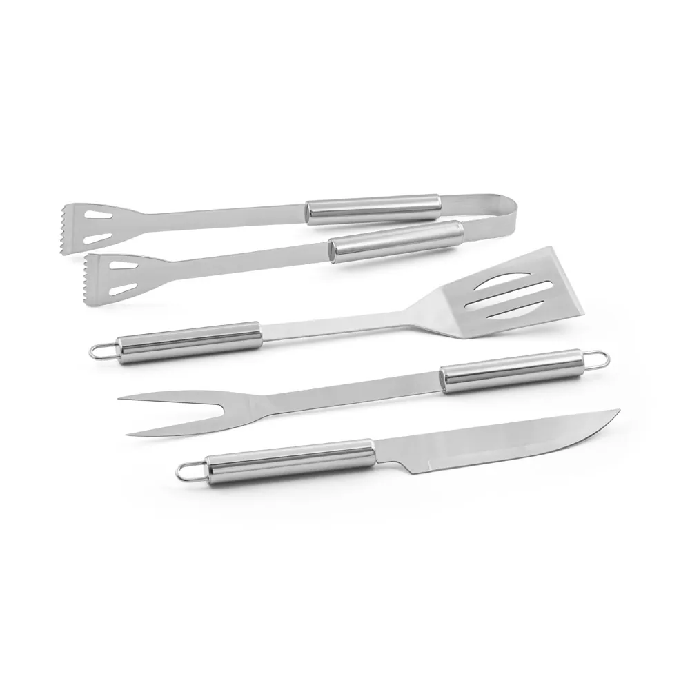 ANNATTO. Kit churrasco em estojo de alumínio com 4 utensílios em aço inox - Thumbnail 4