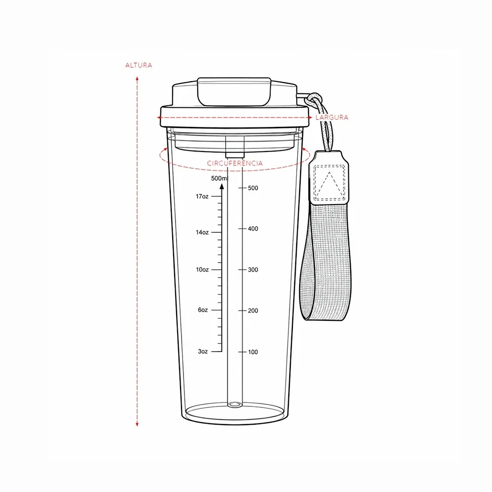 Copo Plástico 600ml - Thumbnail 8