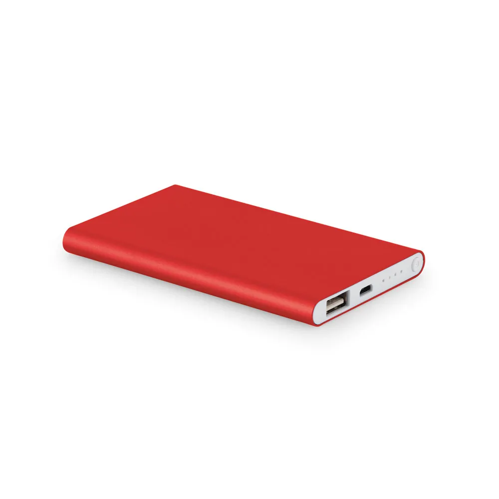 COULOMB 4.0. Bateria portátil slim em alumínio 100% reciclado (4.000 mAh) - Thumbnail 3