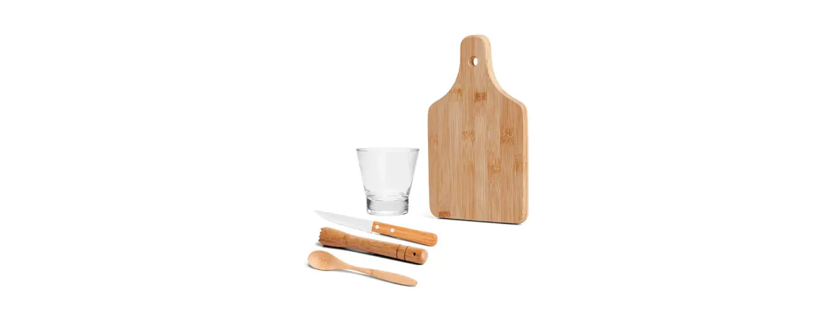 Kit Para Caipirinha Em Bambu / Madeira / Inox - 0,35 L - 5 Pçs - Thumbnail 3