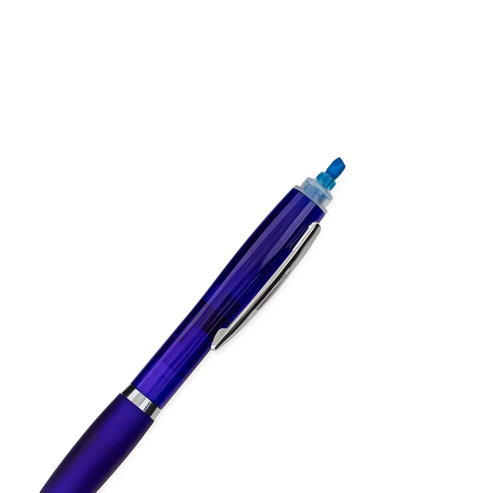Caneta Plástica com Marca-Texto - Thumbnail 6