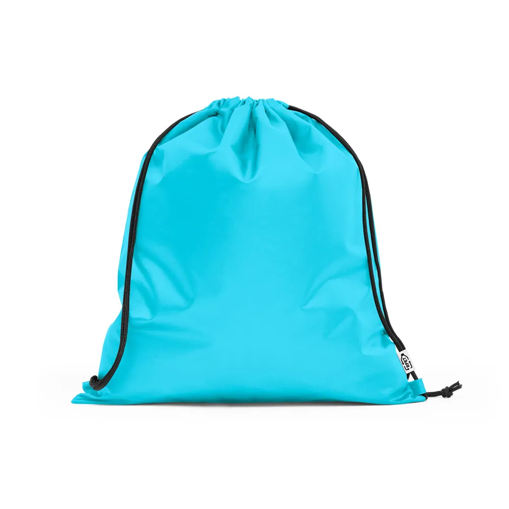 PEMBA. Sacola tipo mochila em poliéster reciclado 190T, produzida a partir de plástico reciclado - Thumbnail 8