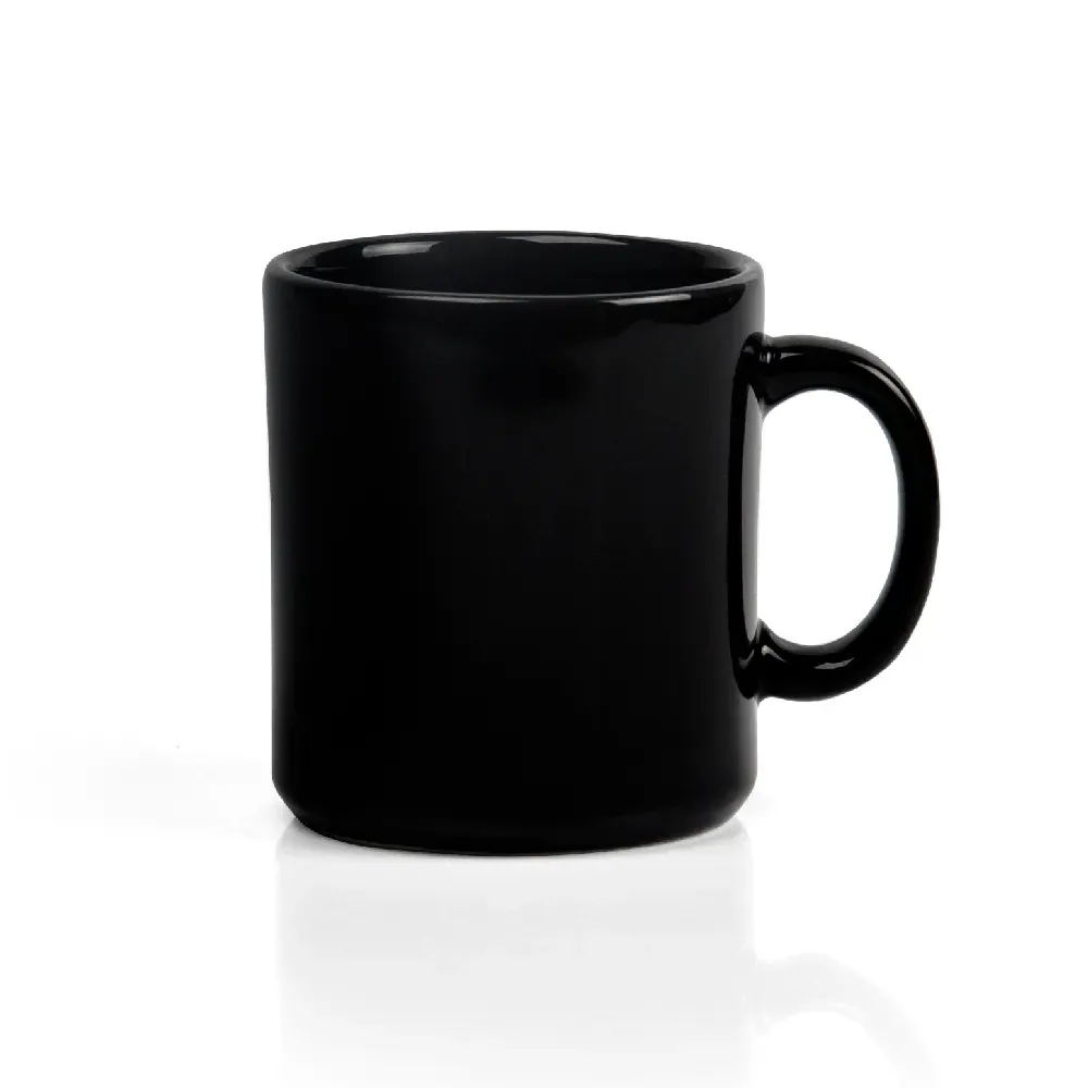 Caneca Em Cerâmica Preta - 270Ml - Thumbnail 4