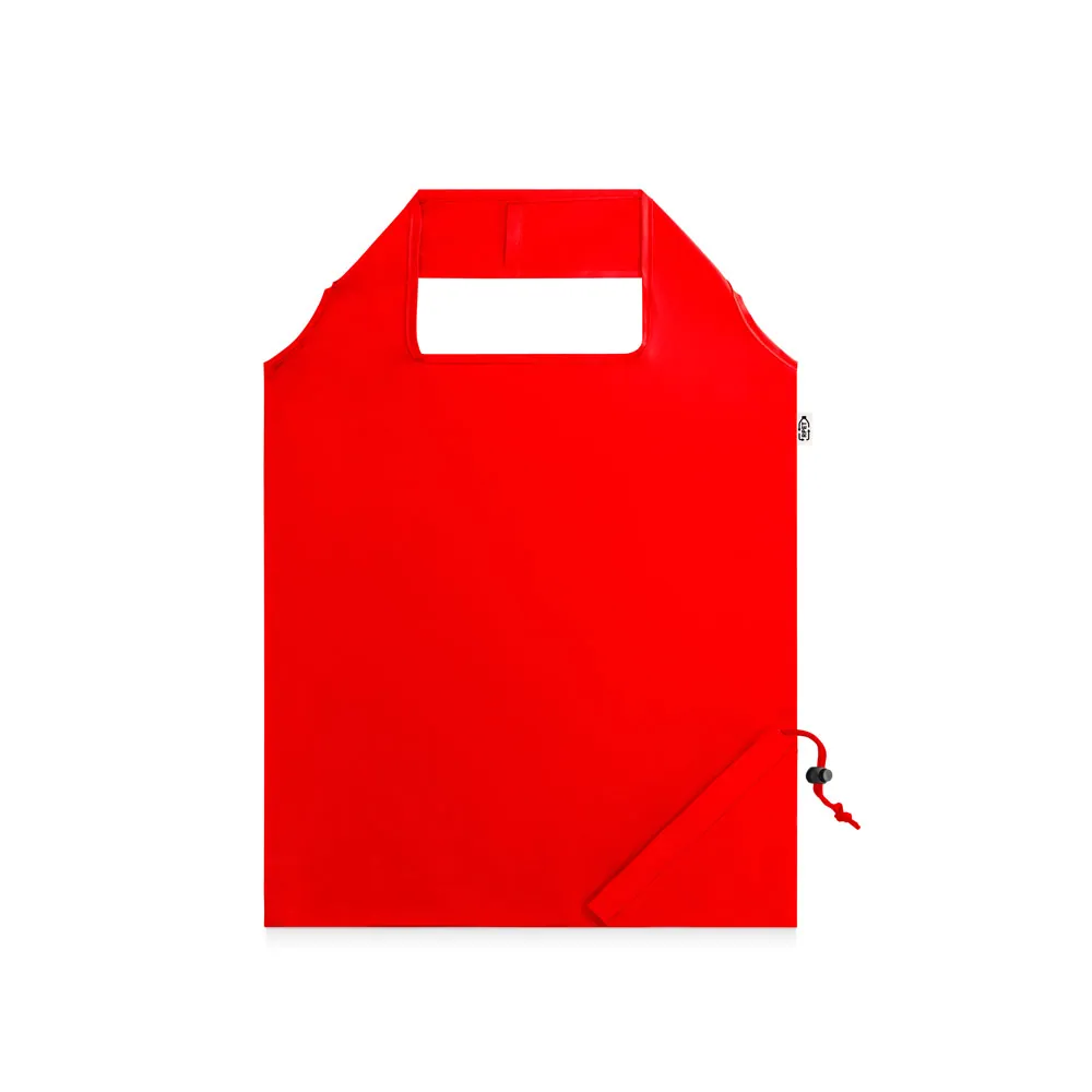 BEIRA. Sacola dobrável em poliéster reciclado 190T, produzida a partir de plástico reciclado - Thumbnail 5