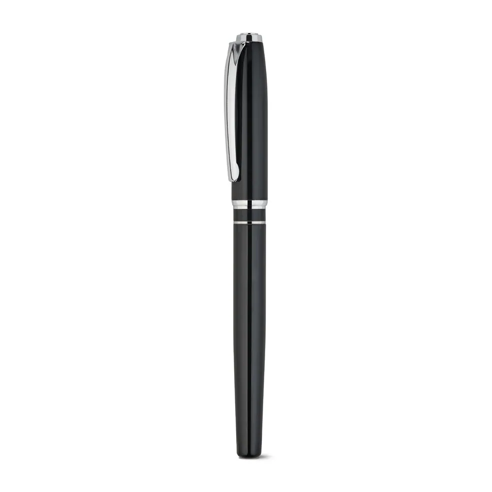 SARAMAGO. Set premium composto por 1 caneta esferográfica e 1 caneta roller em cobre e aço inox, com escrita em azul - Thumbnail 7