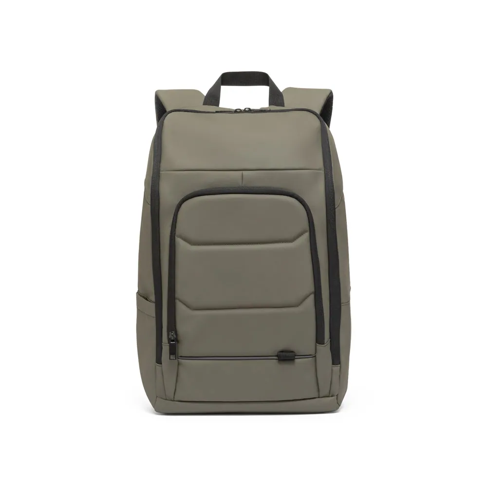 TOULON. Mochila para notebook (16") em poliéster reciclado 600D de alta densidade, com revestimento resistente à água (19 L) - Thumbnail 4