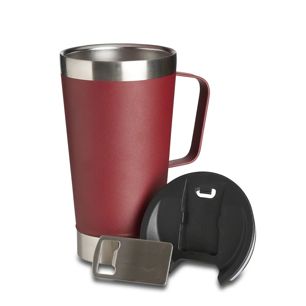 Caneca Térmica Inox com Abridor 500ml - Thumbnail 4