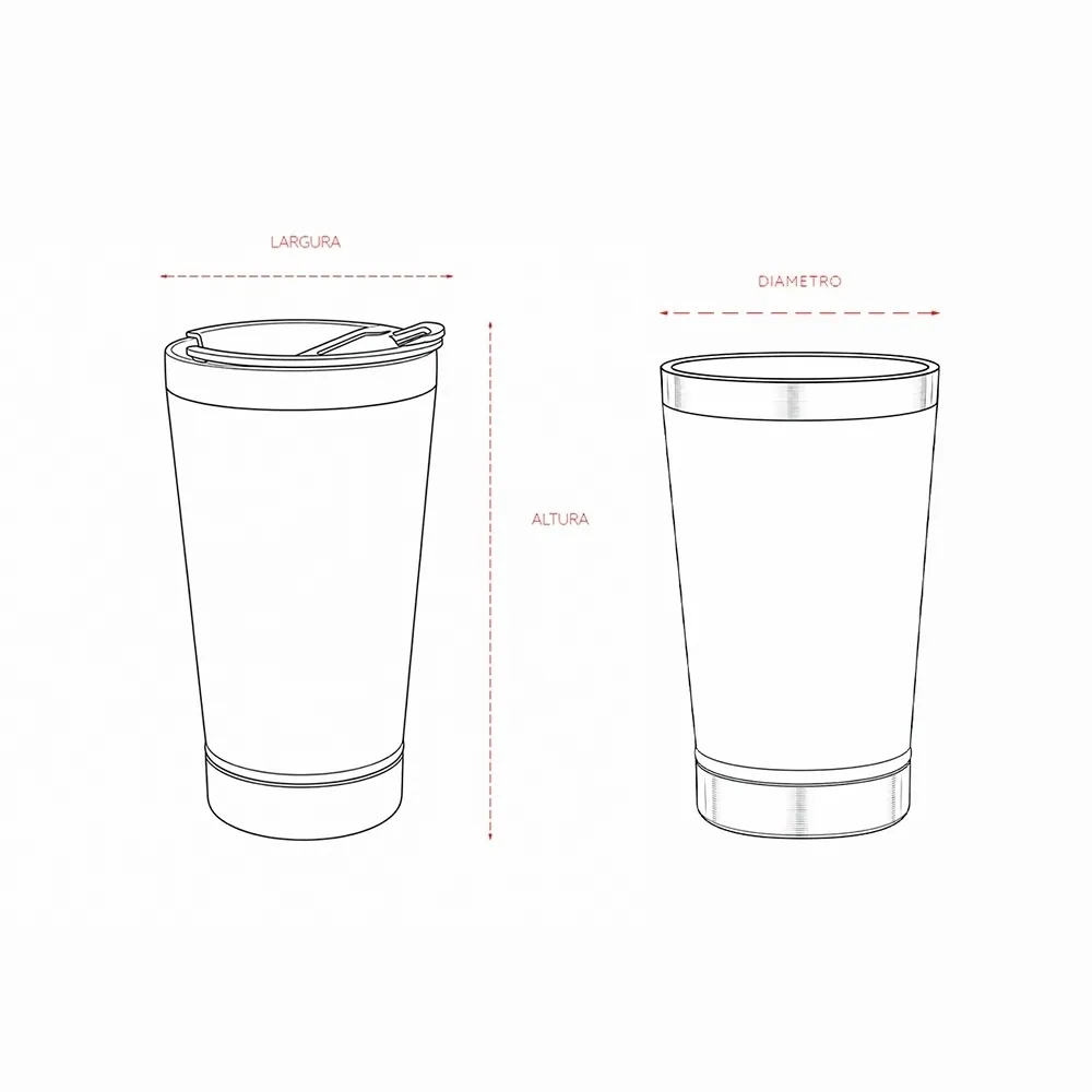 Copo Inox 500ml com Abridor - Thumbnail 7
