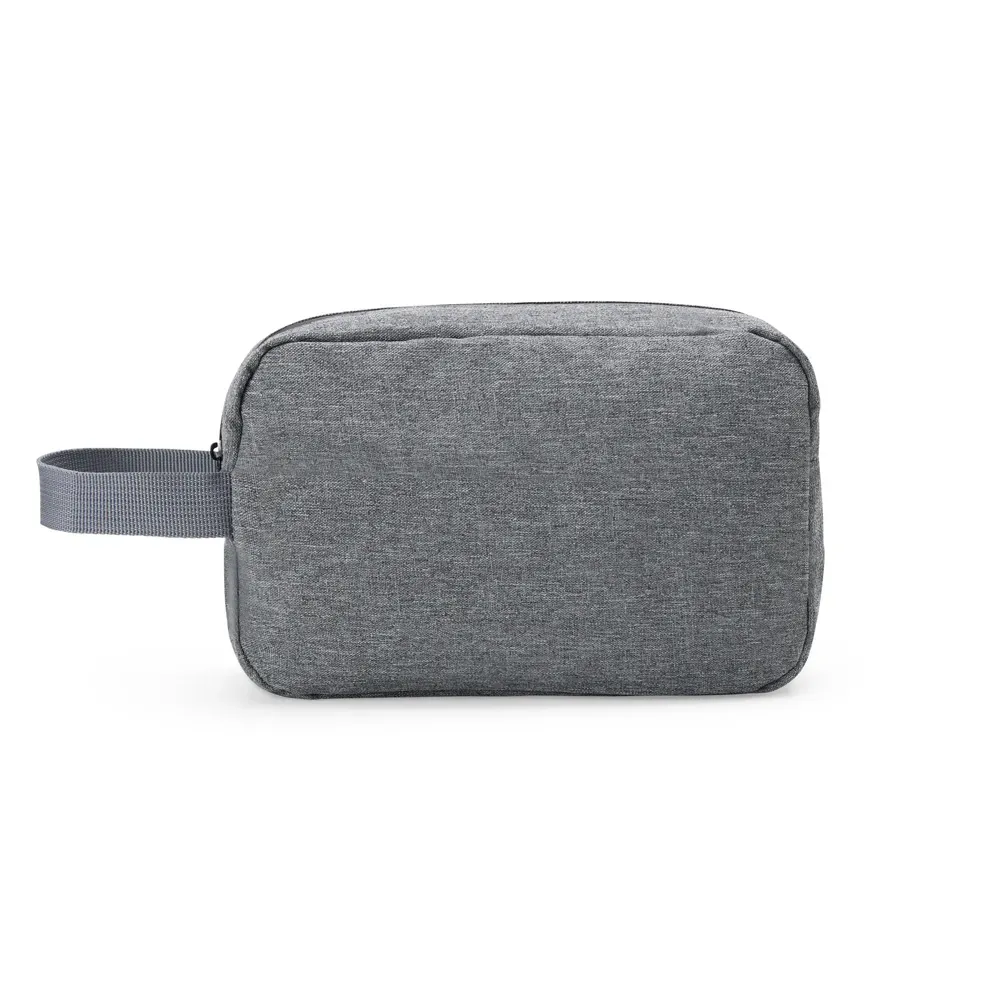 Necessaire Em Poliester 300D - Melange Cinza - Thumbnail 4