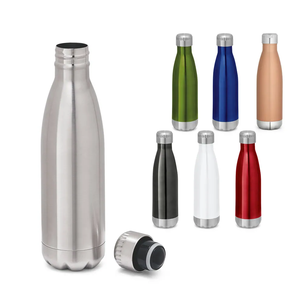SHOW. Garrafa térmica em aço inox de parede dupla isolada a vácuo (510 mL)