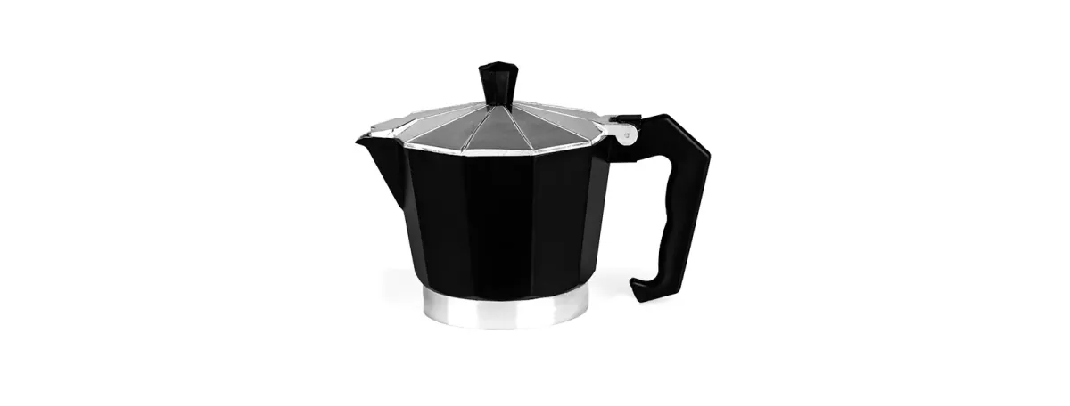 Cafeteira Italiana Em Alumínio - Preta - 250Ml - Thumbnail 6