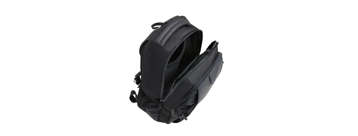 Mochila Em Polyester/Pu - Premium - 22L - Preta - Thumbnail 7