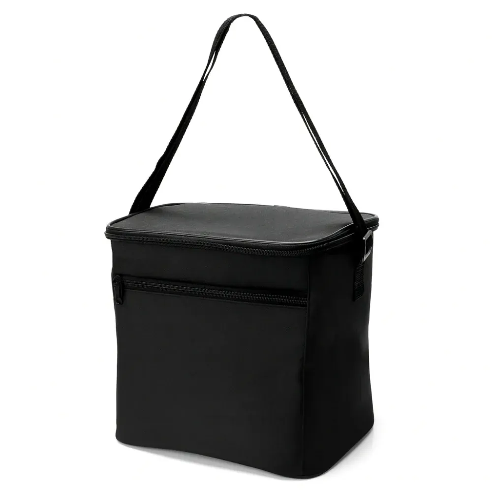 Bolsa Térmica Preta Em Polyester 600D/Peva - 27X20X25Cm - Thumbnail 2