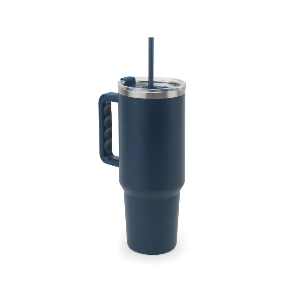 JOYNER XL. Copo de viagem térmico, de grande dimensão, em aço inoxidável 91% reciclado de parede dupla isolada a vácuo (1300 mL) - Thumbnail 13