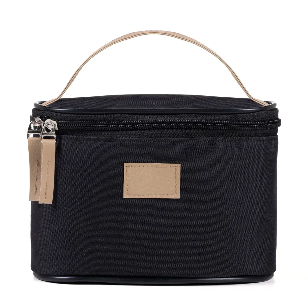 Bolsa De Cosmeticos Em Oxford/Pvc - Preto - Thumbnail 2