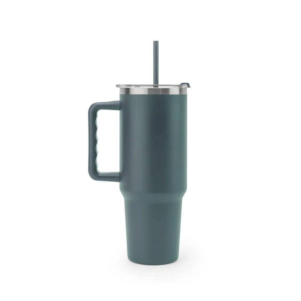 JOYNER XL. Copo de viagem térmico, de grande dimensão, em aço inoxidável 91% reciclado de parede dupla isolada a vácuo (1300 mL) - Thumbnail 14