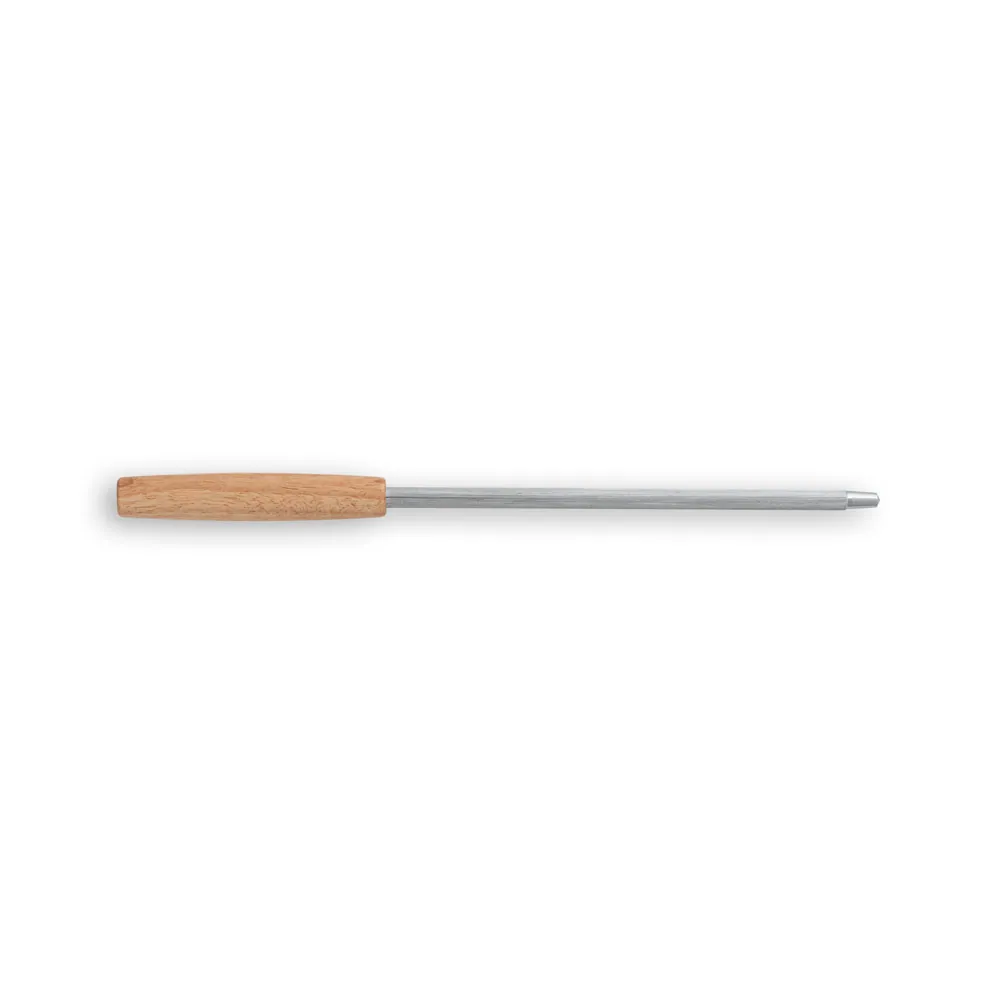 TERIYAKI. Kit churrasco em estojo de PU e 210D com tábua em bambu e 7 utensílios em aço inox e madeira de Seringueira - Thumbnail 8