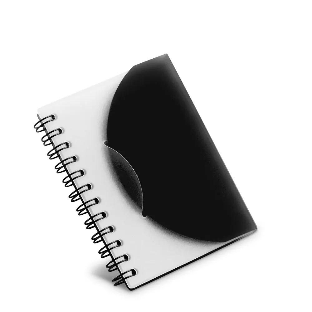MILTON. Caderno A7 espiral de capa semi-rígida em PP, com folhas lisas - Thumbnail 2