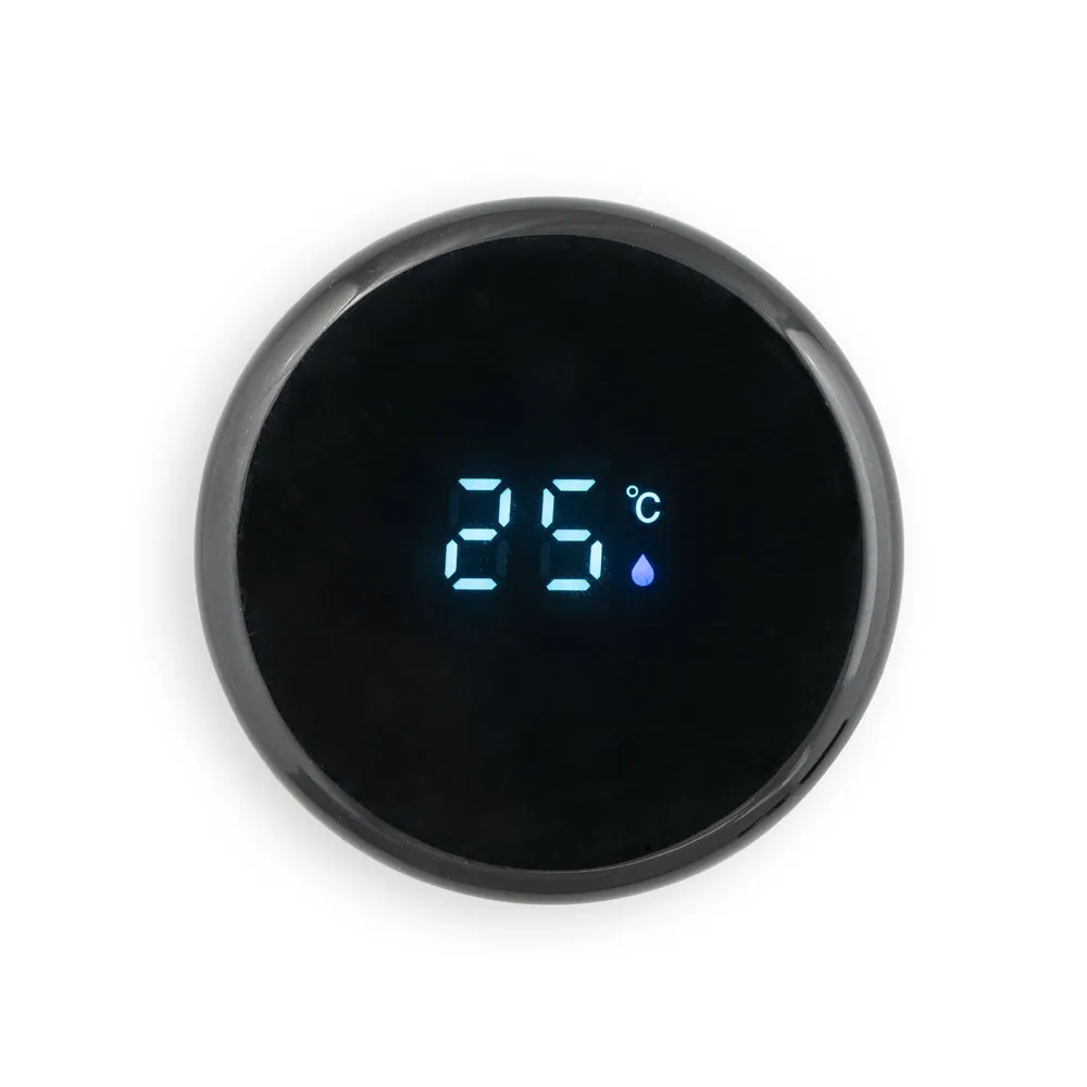ROSSI. Garrafa térmica em aço inox de parede dupla isolada a vácuo, com termômetro digital (450 mL) - Thumbnail 2