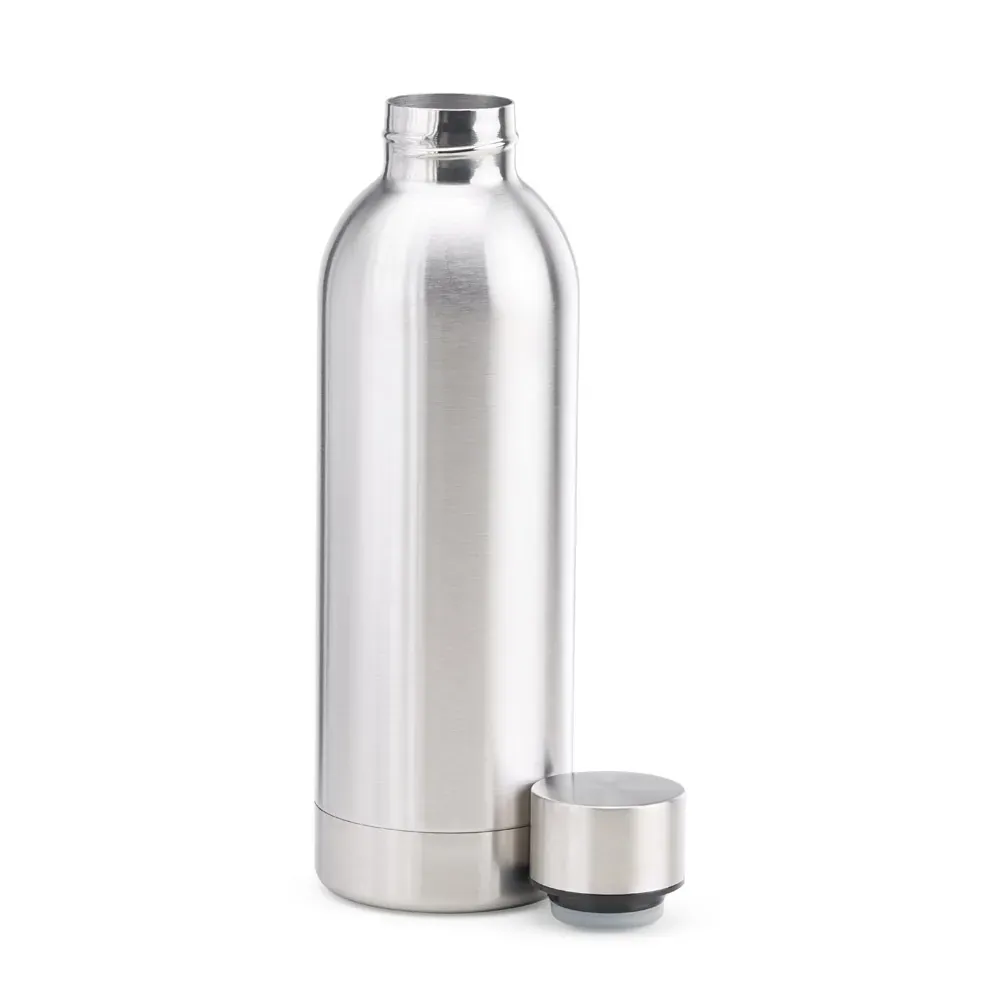 Garrafa Em Inox Parede Dupla - Prata - 500 Ml - Thumbnail 2