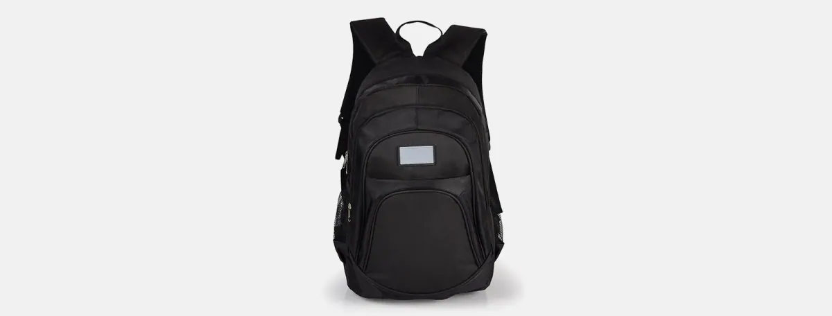 Mochila Preta Em Polyester 1680D / 600D - Thumbnail 2