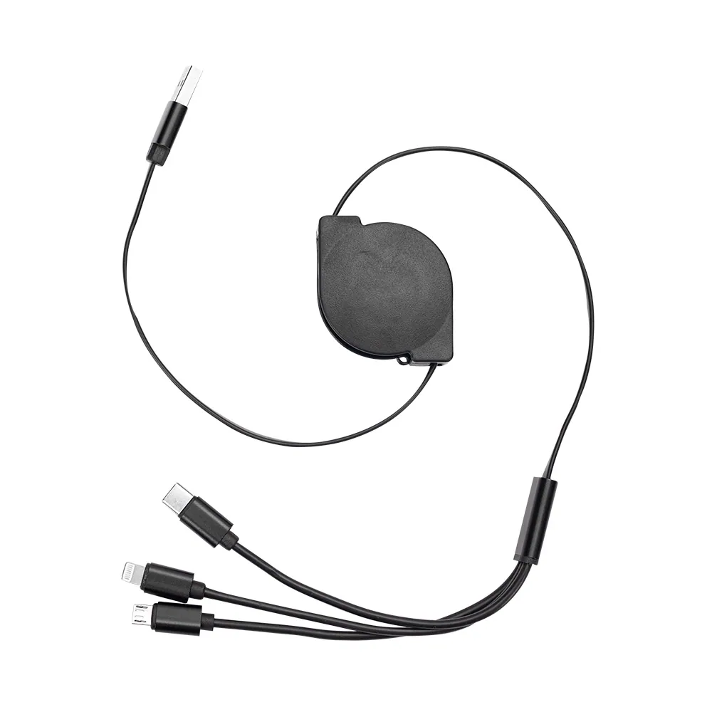 Cabo USB Retrátil 3 em 1 - Thumbnail 2