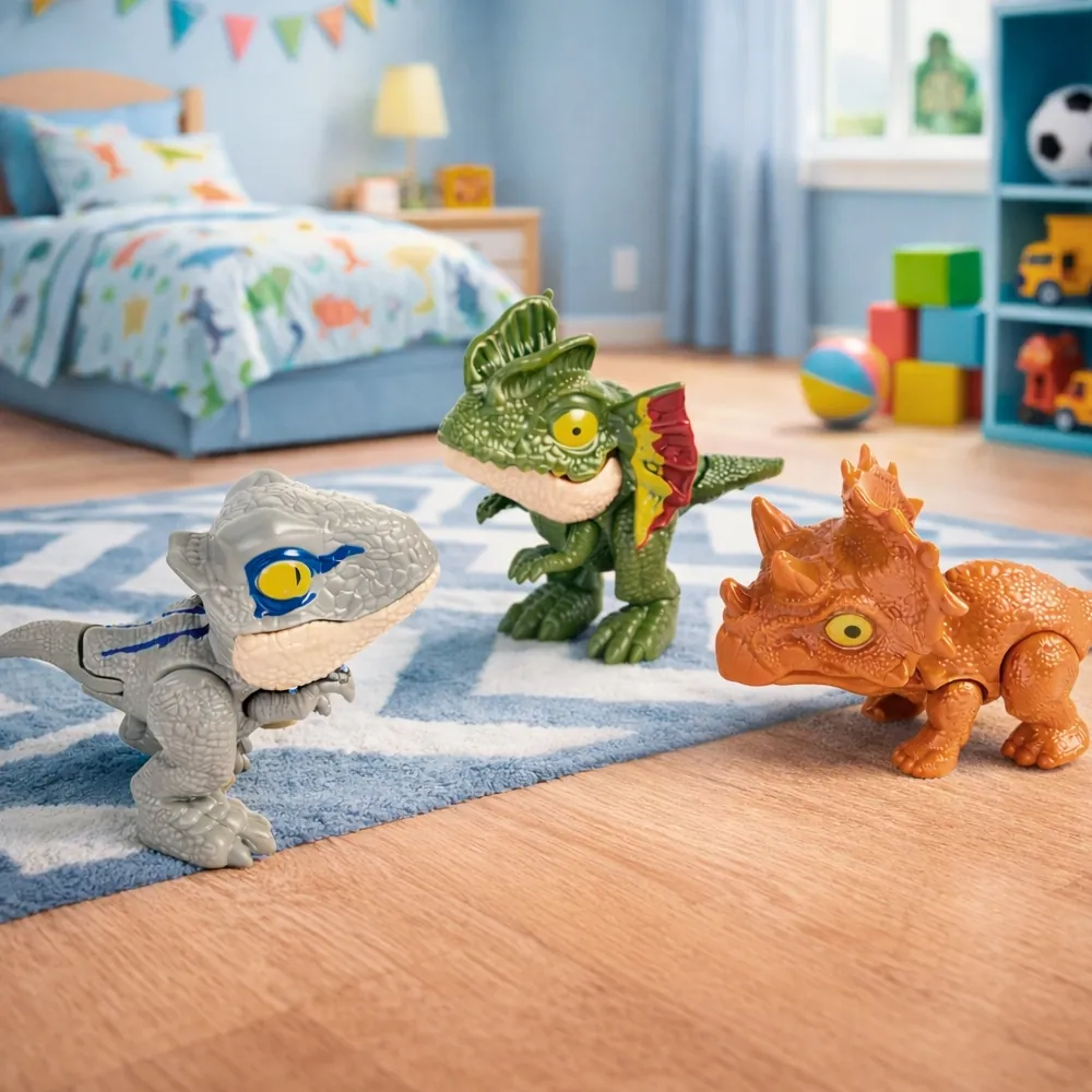 Kit Dinossauros Brinquedo 3 Peças - Thumbnail 2