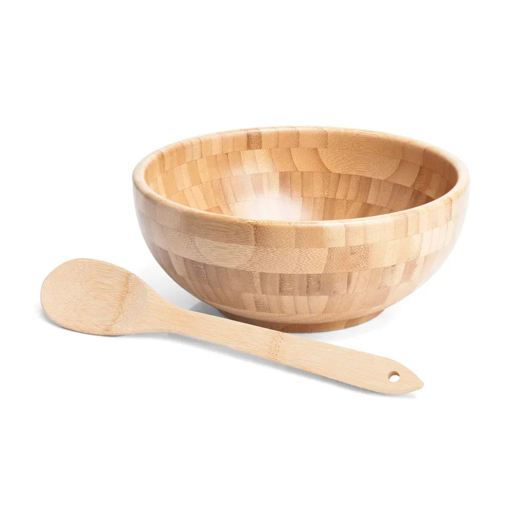 Cumbuca Em Bambu Com Colher 30Cm - 3L