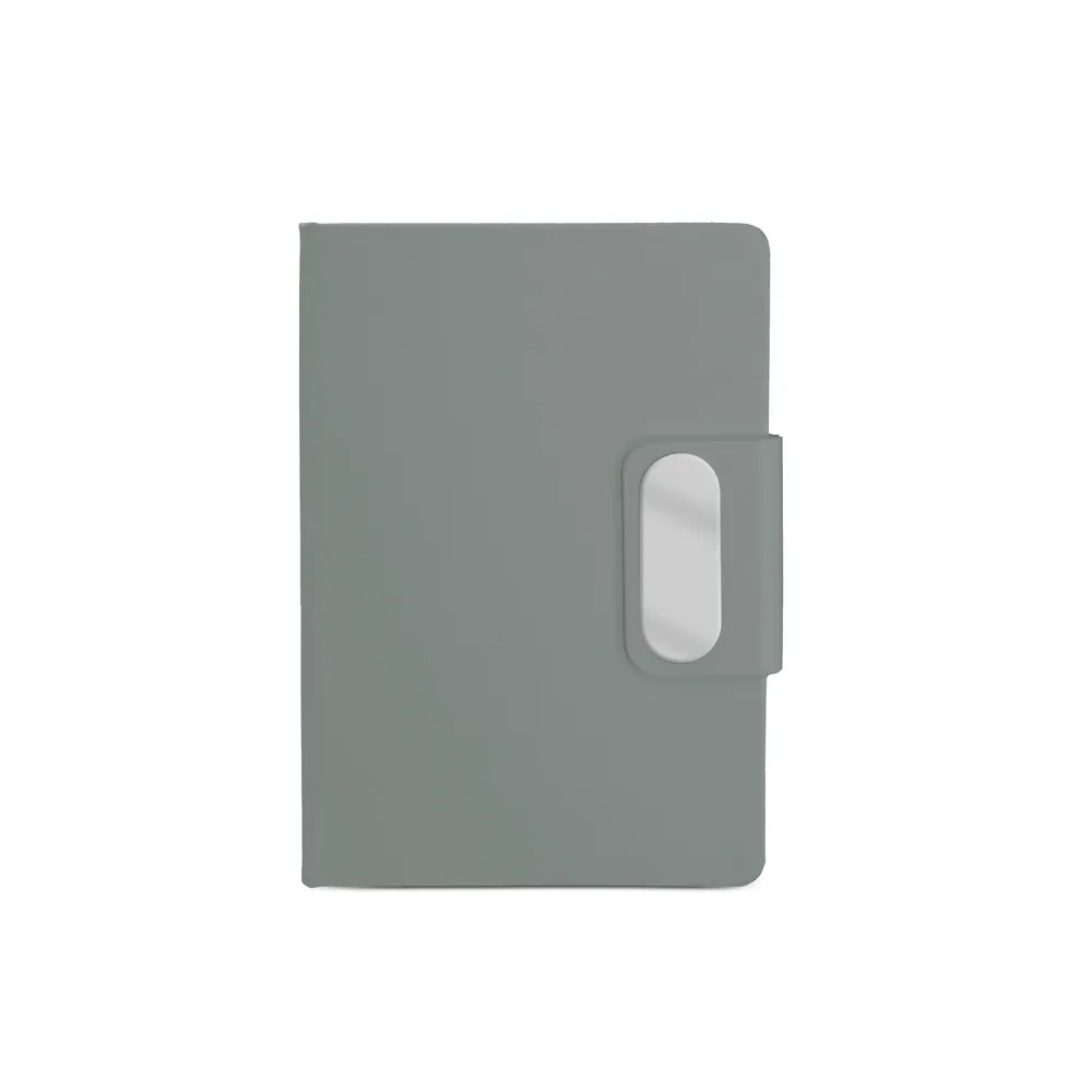 Caderno em PU com placa em metal - Thumbnail 3