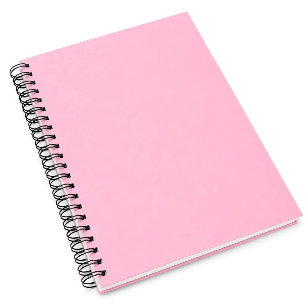 Caderno Pautado Com Wire-O - Rosa - 29X21,5Cm - 100 Fls