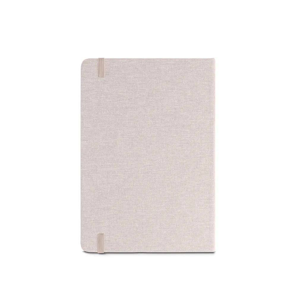 MÁRQUEZ. Caderno A5 de capa dura em tecido PET 100% reciclado, com páginas pautadas em papel 100% reciclado - Thumbnail 11