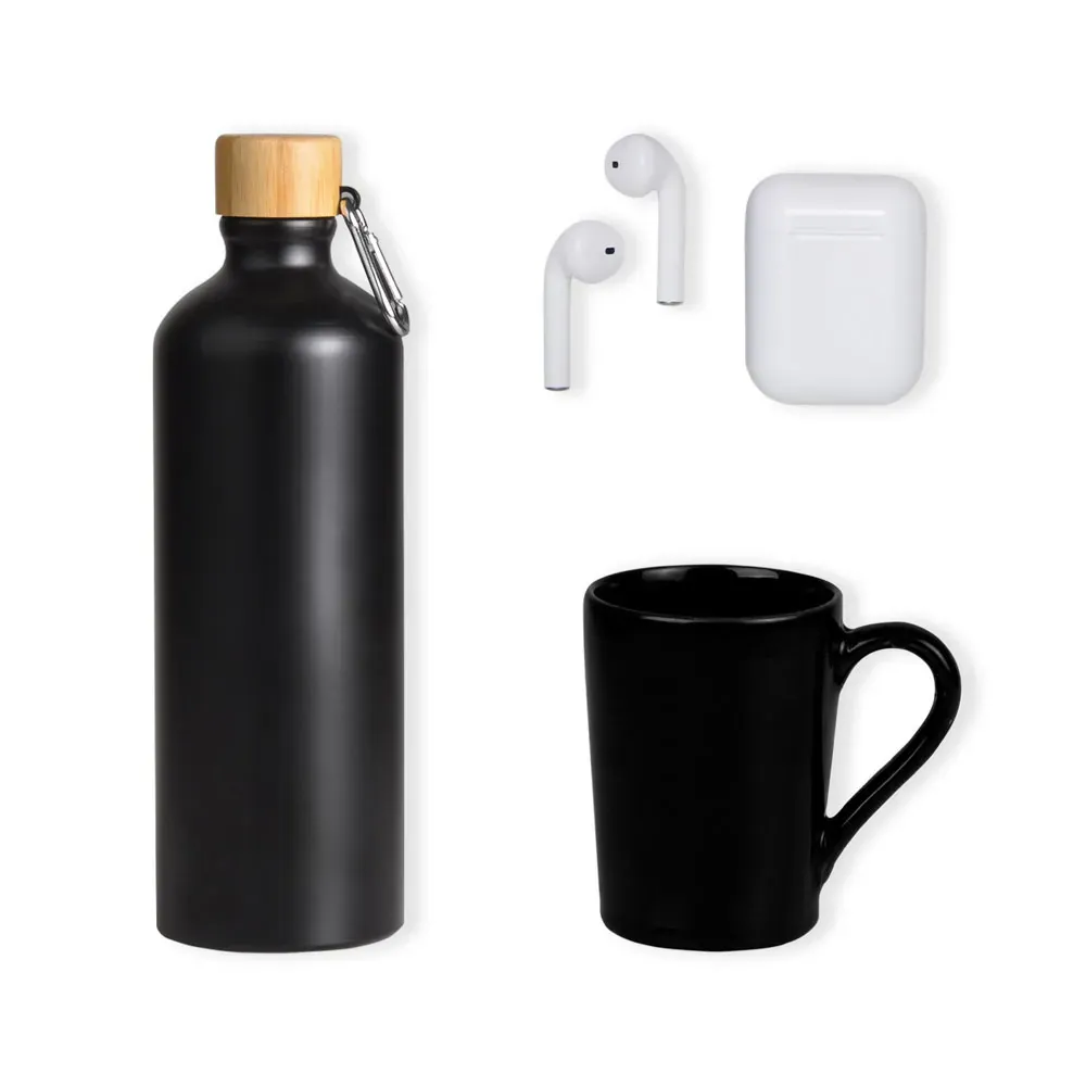 Kit Garrafa, Caneca E Fone Bluetooth - 3 Pçs - Thumbnail 2