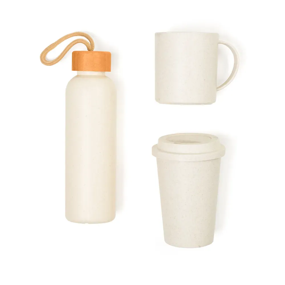 Kit Garrafa, Copo E Caneca - 3 Pçs - Thumbnail 3