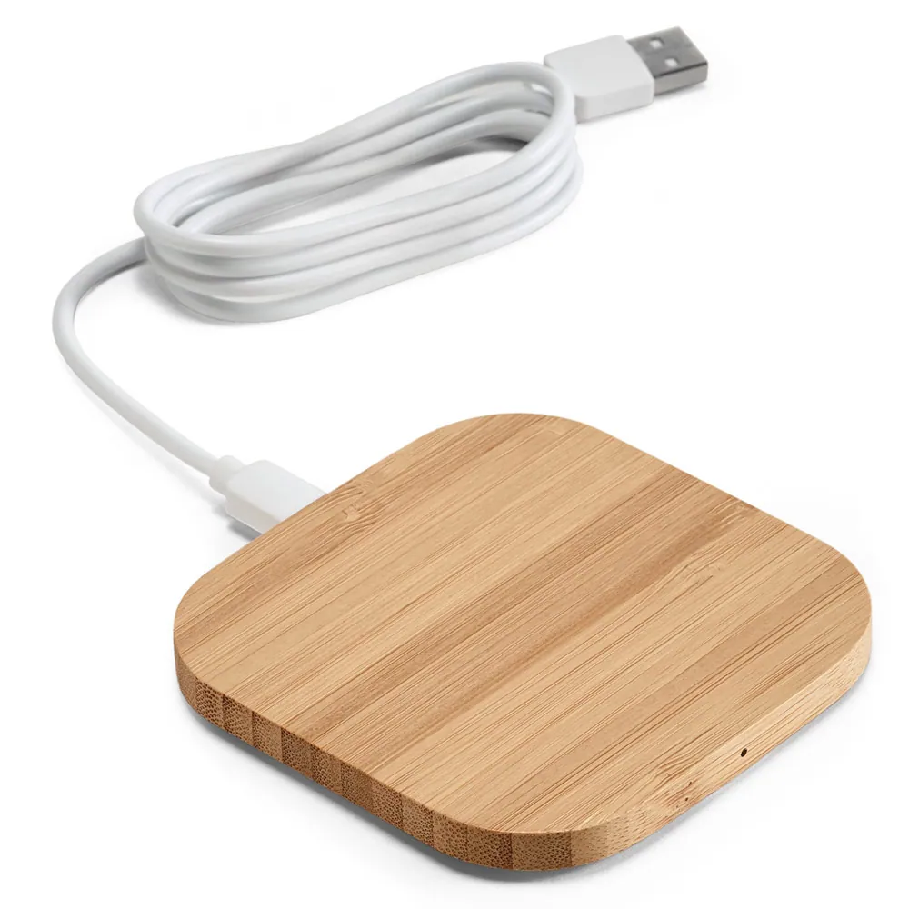 ECOPOWER. Carregador por indução super-rápido em bambu (15W) - Thumbnail 3