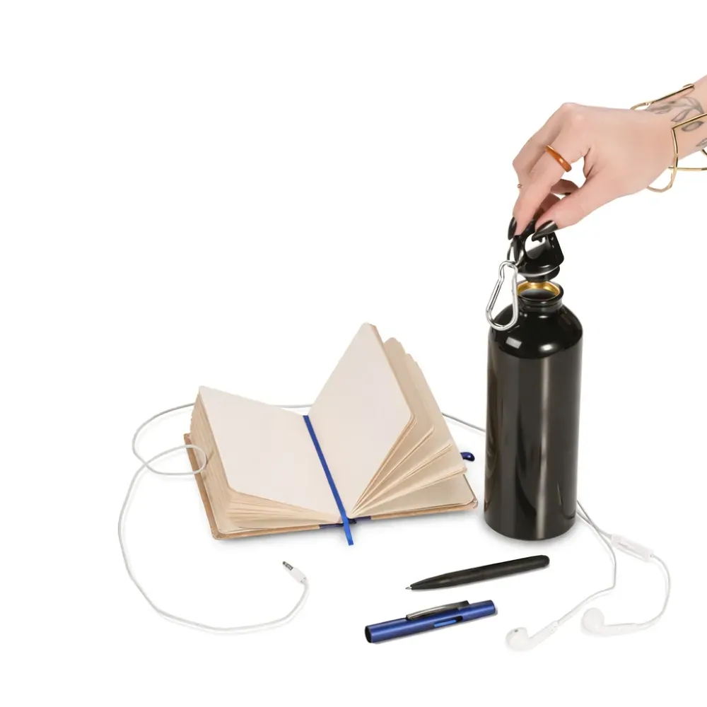 Kit Squeeze, Fone, Caderno E Caneta - Azul - 4 Pçs - Thumbnail 5
